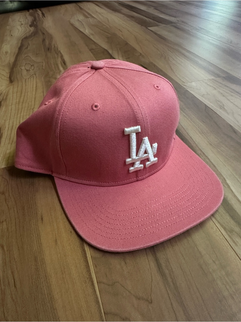 47 Brand like new Los Angeles LA Logo Baseball SnapBack Cap - Coral Pink